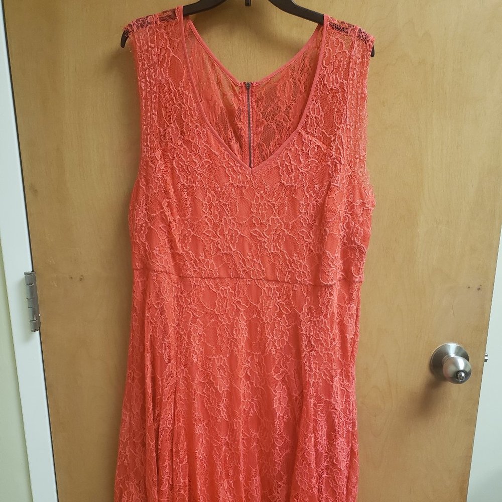 Torrid Size 2 Coral Lace Dress